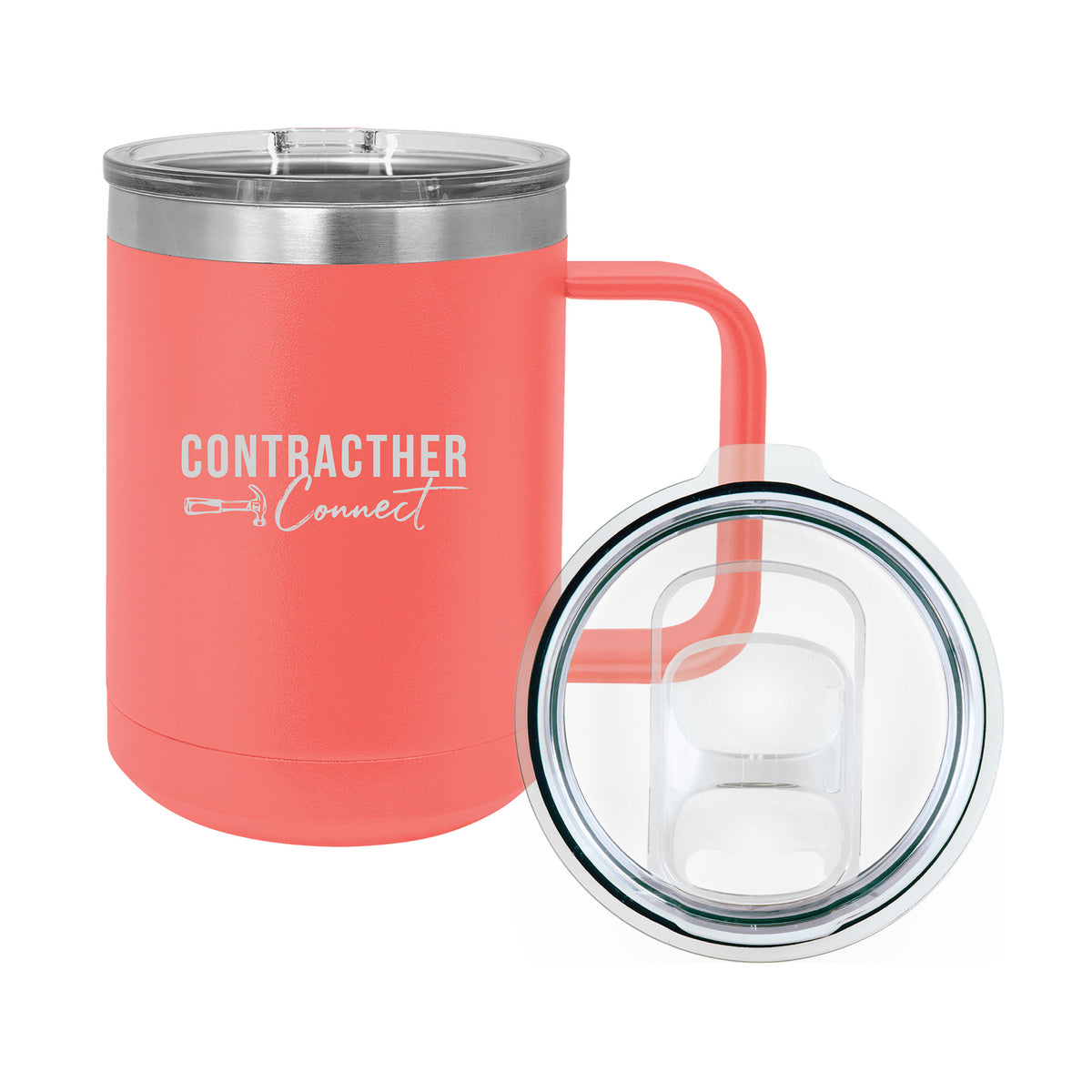 Polar Camel - 15 oz. Vacuum Insulated Mug w/ Slider Lid