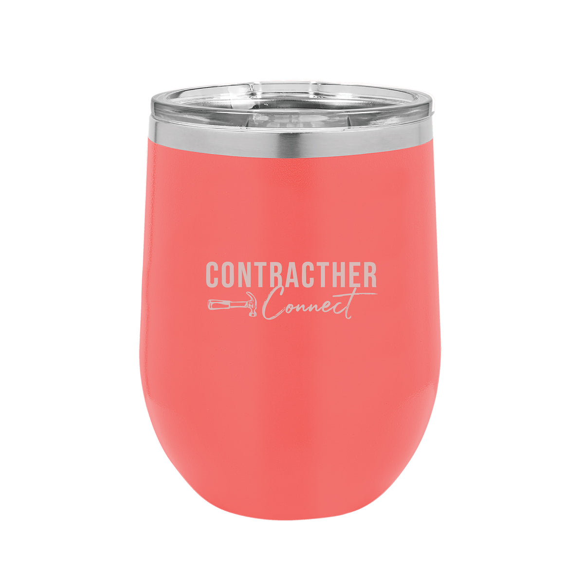 Polar Camel - 12 oz. Stemless Wine Tumbler w/ Standard Lid